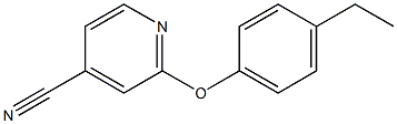 2-(4-ethylphenoxy)isonicotinonitrile Struktur