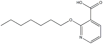 2-(heptyloxy)pyridine-3-carboxylic acid Struktur