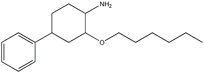 2-(hexyloxy)-4-phenylcyclohexan-1-amine Struktur