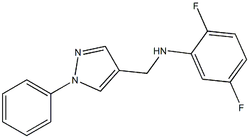 2,5-difluoro-N-[(1-phenyl-1H-pyrazol-4-yl)methyl]aniline Struktur