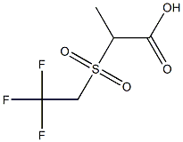 2-[(2,2,2-trifluoroethyl)sulfonyl]propanoic acid Struktur