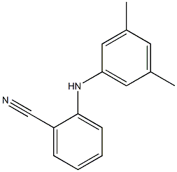 2-[(3,5-dimethylphenyl)amino]benzonitrile Struktur