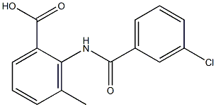 2-[(3-chlorobenzoyl)amino]-3-methylbenzoic acid Structure