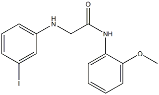 2-[(3-iodophenyl)amino]-N-(2-methoxyphenyl)acetamide Struktur