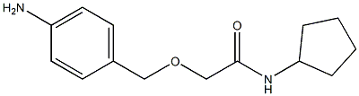 2-[(4-aminophenyl)methoxy]-N-cyclopentylacetamide Struktur
