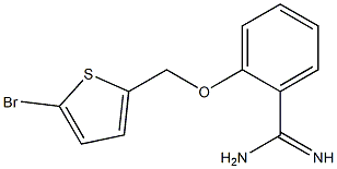 2-[(5-bromothien-2-yl)methoxy]benzenecarboximidamide Struktur