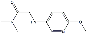 2-[(6-methoxypyridin-3-yl)amino]-N,N-dimethylacetamide Struktur