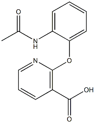 2-[2-(acetylamino)phenoxy]nicotinic acid Struktur