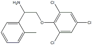 2-[2-amino-2-(2-methylphenyl)ethoxy]-1,3,5-trichlorobenzene Struktur
