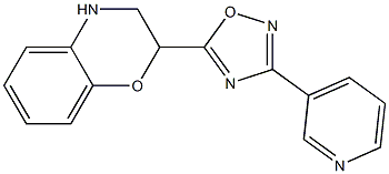 2-[3-(pyridin-3-yl)-1,2,4-oxadiazol-5-yl]-3,4-dihydro-2H-1,4-benzoxazine Structure
