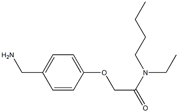 2-[4-(aminomethyl)phenoxy]-N-butyl-N-ethylacetamide Struktur