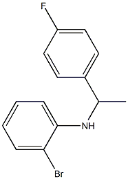 2-bromo-N-[1-(4-fluorophenyl)ethyl]aniline Struktur