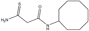 2-carbamothioyl-N-cyclooctylacetamide Struktur