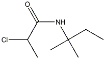 2-chloro-N-(1,1-dimethylpropyl)propanamide Struktur