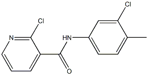 2-chloro-N-(3-chloro-4-methylphenyl)pyridine-3-carboxamide Struktur