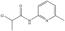 2-chloro-N-(6-methylpyridin-2-yl)propanamide Struktur