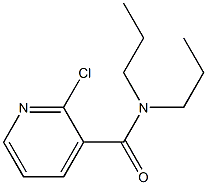 2-chloro-N,N-dipropylpyridine-3-carboxamide Struktur