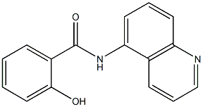 2-hydroxy-N-(quinolin-5-yl)benzamide Struktur