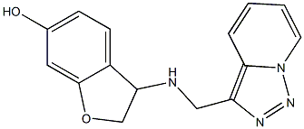 3-({[1,2,4]triazolo[3,4-a]pyridin-3-ylmethyl}amino)-2,3-dihydro-1-benzofuran-6-ol Structure