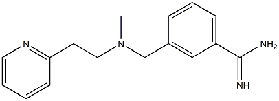 3-({methyl[2-(pyridin-2-yl)ethyl]amino}methyl)benzene-1-carboximidamide Structure