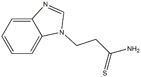 3-(1H-benzimidazol-1-yl)propanethioamide Struktur