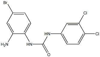 3-(2-amino-4-bromophenyl)-1-(3,4-dichlorophenyl)urea Struktur