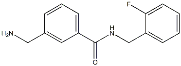 3-(aminomethyl)-N-[(2-fluorophenyl)methyl]benzamide Struktur