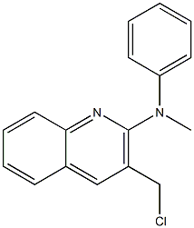3-(chloromethyl)-N-methyl-N-phenylquinolin-2-amine Struktur