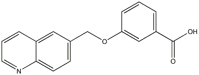 3-(quinolin-6-ylmethoxy)benzoic acid Struktur