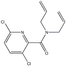 3,6-dichloro-N,N-bis(prop-2-en-1-yl)pyridine-2-carboxamide Struktur