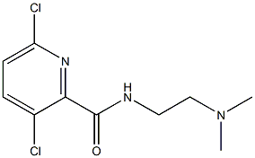 3,6-dichloro-N-[2-(dimethylamino)ethyl]pyridine-2-carboxamide Struktur