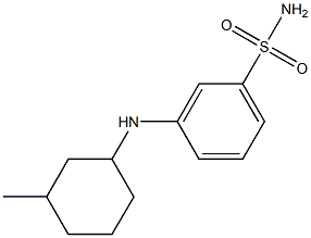3-[(3-methylcyclohexyl)amino]benzene-1-sulfonamide Struktur