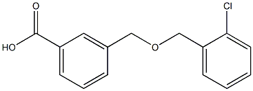 3-{[(2-chlorophenyl)methoxy]methyl}benzoic acid Structure