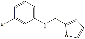 3-bromo-N-(furan-2-ylmethyl)aniline Struktur