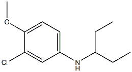 3-chloro-4-methoxy-N-(pentan-3-yl)aniline Struktur