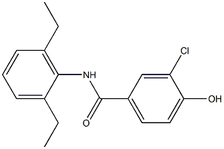 3-chloro-N-(2,6-diethylphenyl)-4-hydroxybenzamide Structure