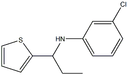 3-chloro-N-[1-(thiophen-2-yl)propyl]aniline Struktur