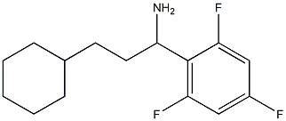 3-cyclohexyl-1-(2,4,6-trifluorophenyl)propan-1-amine Struktur