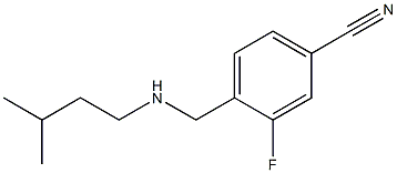3-fluoro-4-{[(3-methylbutyl)amino]methyl}benzonitrile Struktur