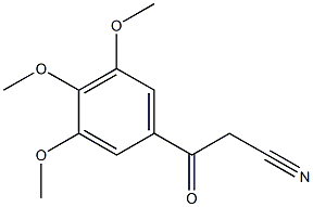 3-oxo-3-(3,4,5-trimethoxyphenyl)propanenitrile Struktur