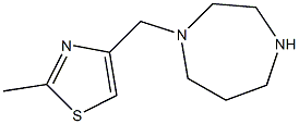 4-(1,4-diazepan-1-ylmethyl)-2-methyl-1,3-thiazole Struktur