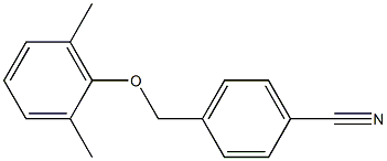 4-(2,6-dimethylphenoxymethyl)benzonitrile Struktur