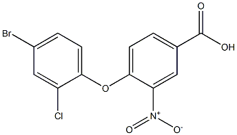 4-(4-bromo-2-chlorophenoxy)-3-nitrobenzoic acid Structure