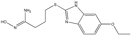 4-[(6-ethoxy-1H-1,3-benzodiazol-2-yl)sulfanyl]-N'-hydroxybutanimidamide Struktur
