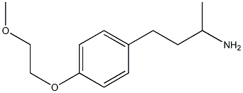 4-[4-(2-methoxyethoxy)phenyl]butan-2-amine Struktur