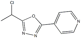 4-[5-(1-chloroethyl)-1,3,4-oxadiazol-2-yl]pyridine Struktur