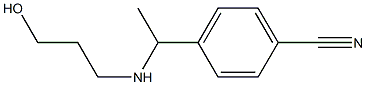 4-{1-[(3-hydroxypropyl)amino]ethyl}benzonitrile Struktur