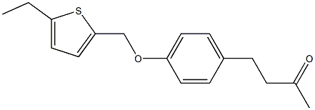 4-{4-[(5-ethylthiophen-2-yl)methoxy]phenyl}butan-2-one Struktur