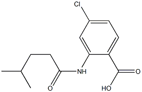 4-chloro-2-(4-methylpentanamido)benzoic acid Struktur