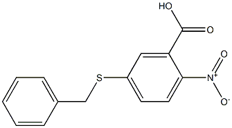 5-(benzylsulfanyl)-2-nitrobenzoic acid Struktur